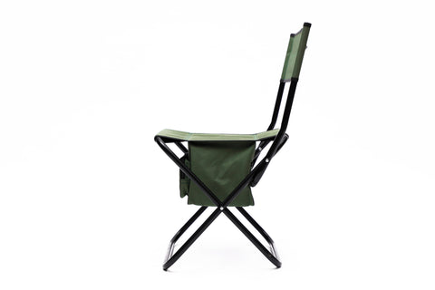 Folding Outdoor Chair with Storage Bag, Green, Set of 4